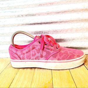 Vans Women’s Pink Athletic Sneakers, Size 5, EUC